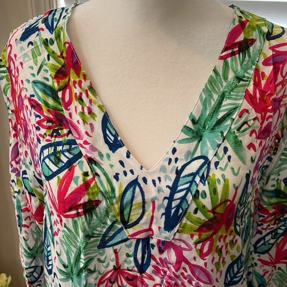 NWT Tybee Island beach swim cover dress size small multicolored - Picture 6 of 13